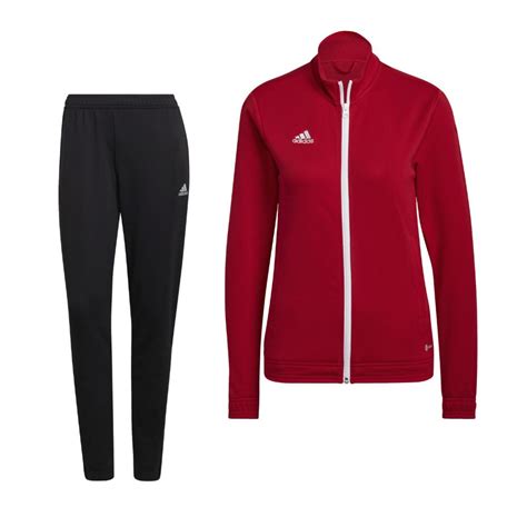 adidas Trainingspak Dames Rood, Zwart & Grijs 